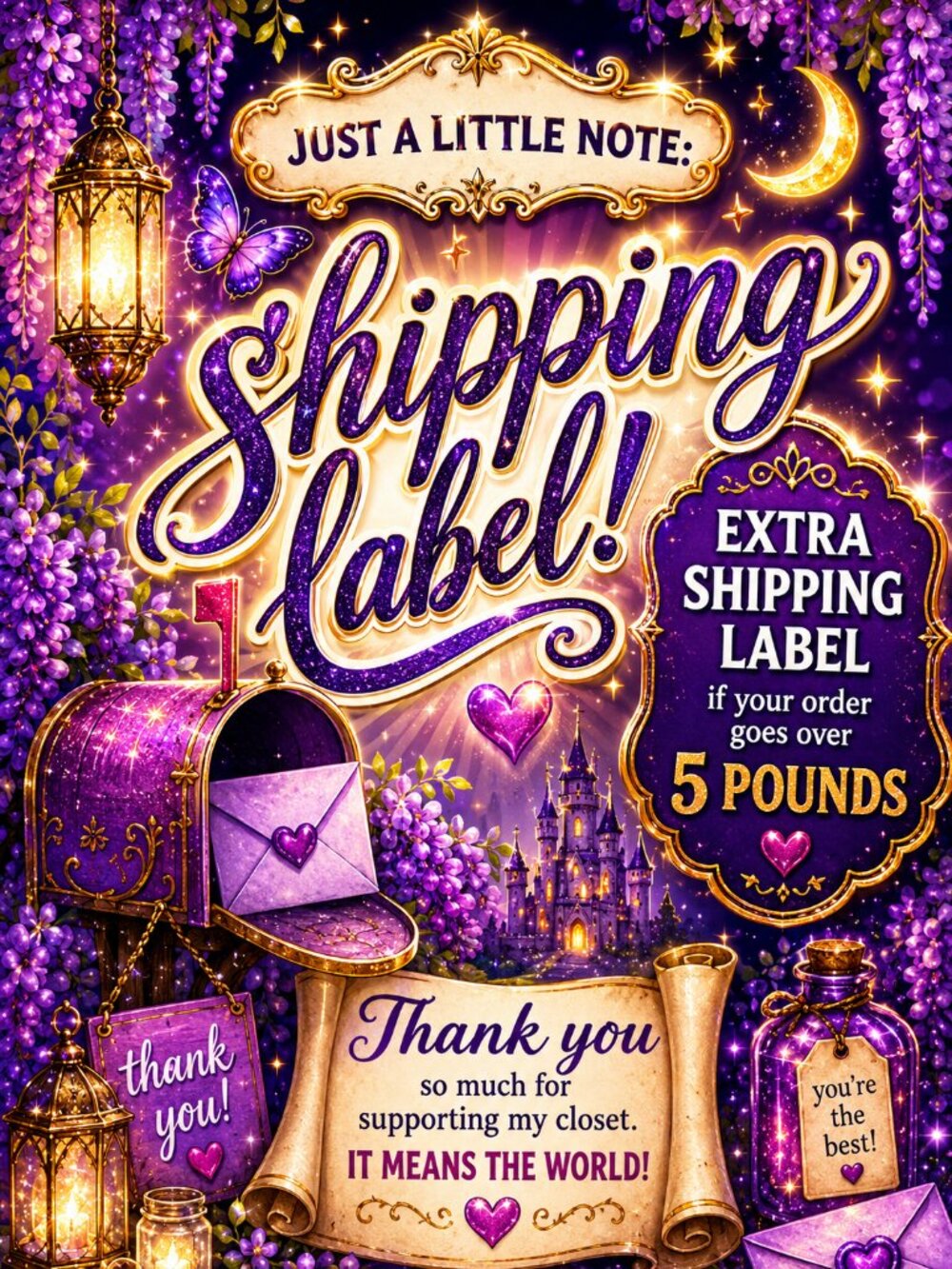 🚨‼️For Extra Shipping Label🚨‼️